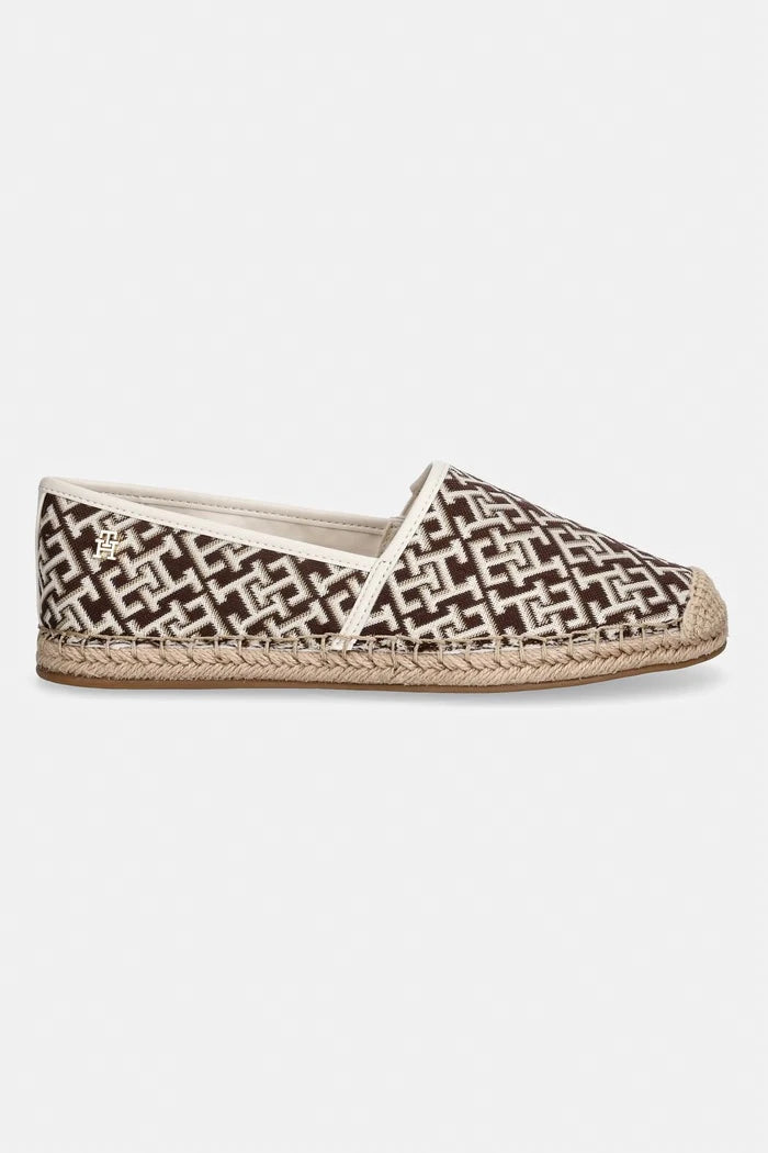 Tommy Hilfiger еспадрили дамски TH MONOGRAM JACQUARD ESPADRILLE