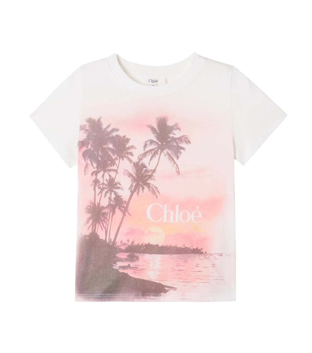 Chloé Kids - Logo printed cotton jersey T-shirt