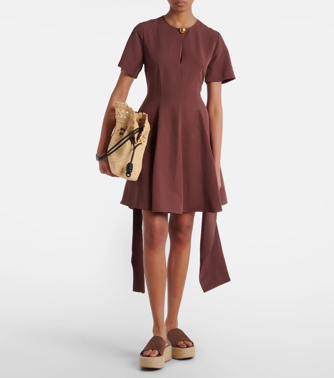 Gianvito Rossi - Suede platform espadrille slides