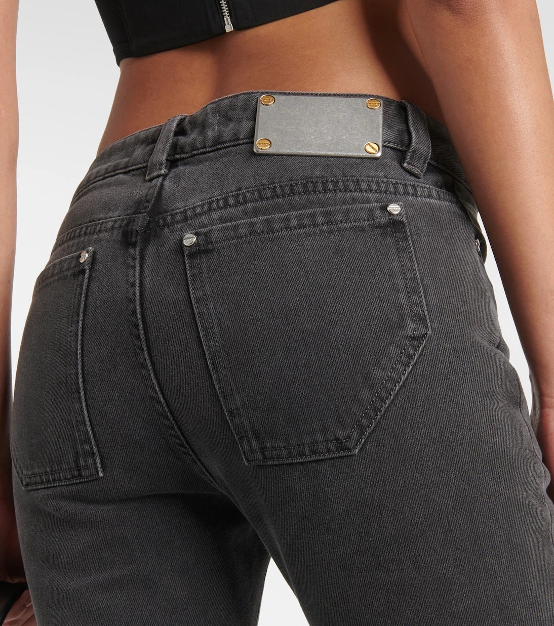 Dion Lee - Darted mid-rise flared jeans