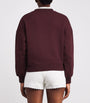 Claudie Pierlot Red Cotton-Blend Logo Sweatshirt