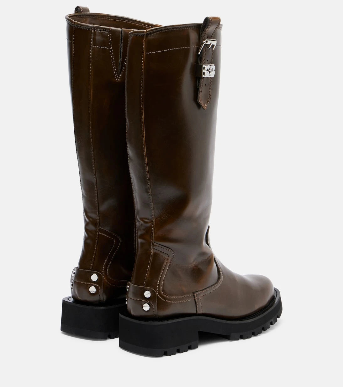 Ganni - Studs knee-high boots