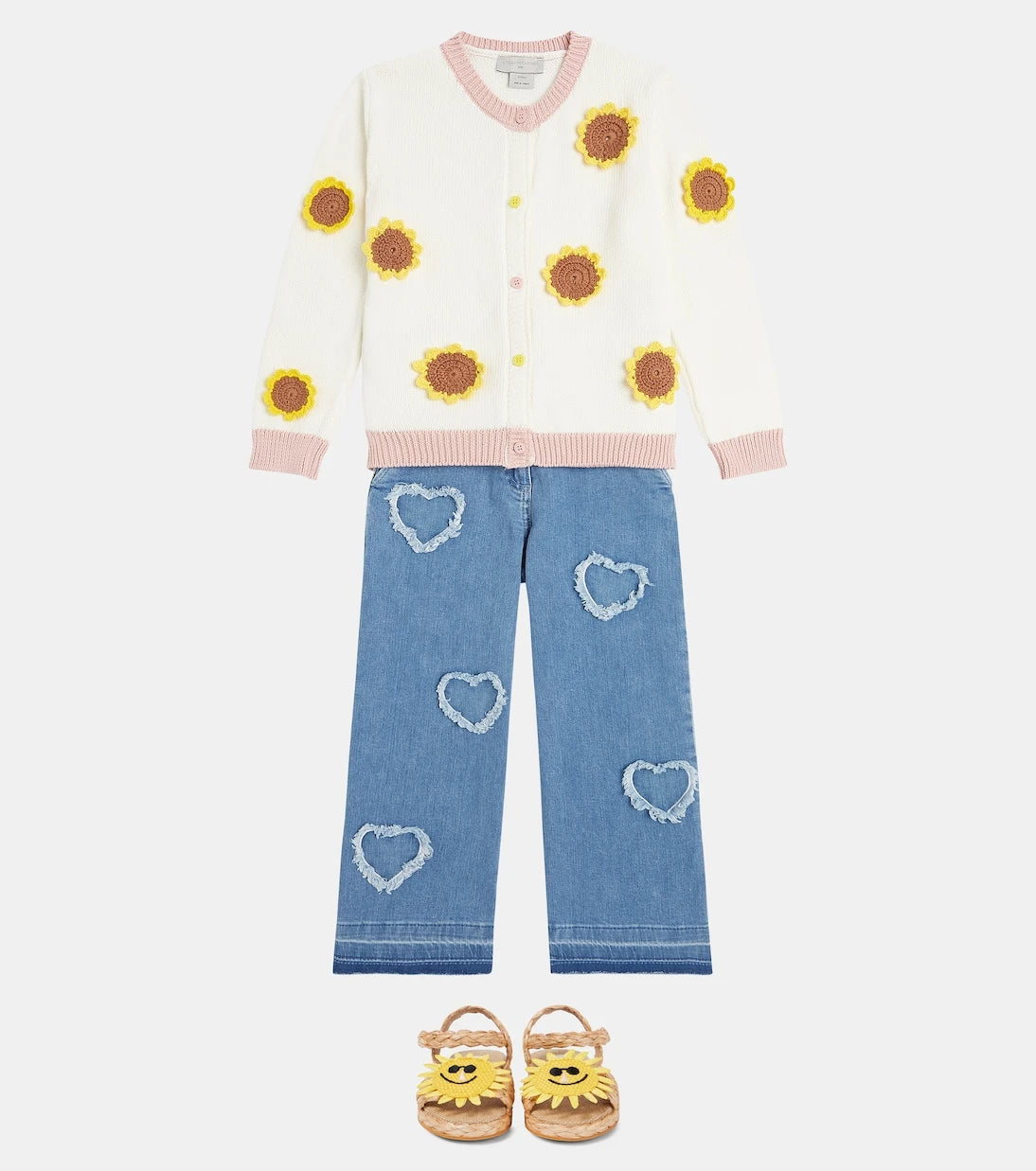 Stella McCartney Kids - Embellished cotton cardigan