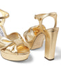 Gold Heloise 120 Platform Sandals