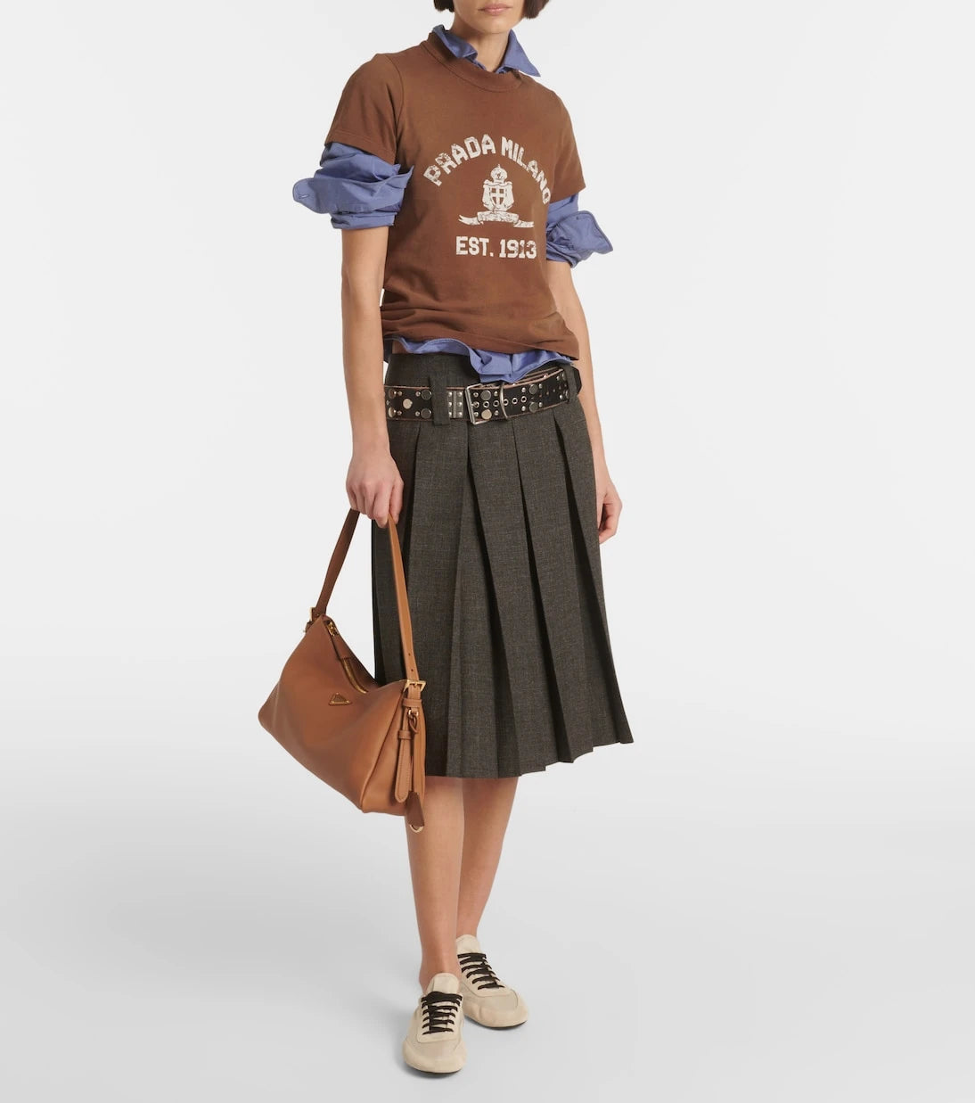 Prada - Aimée Medium leather shoulder bag