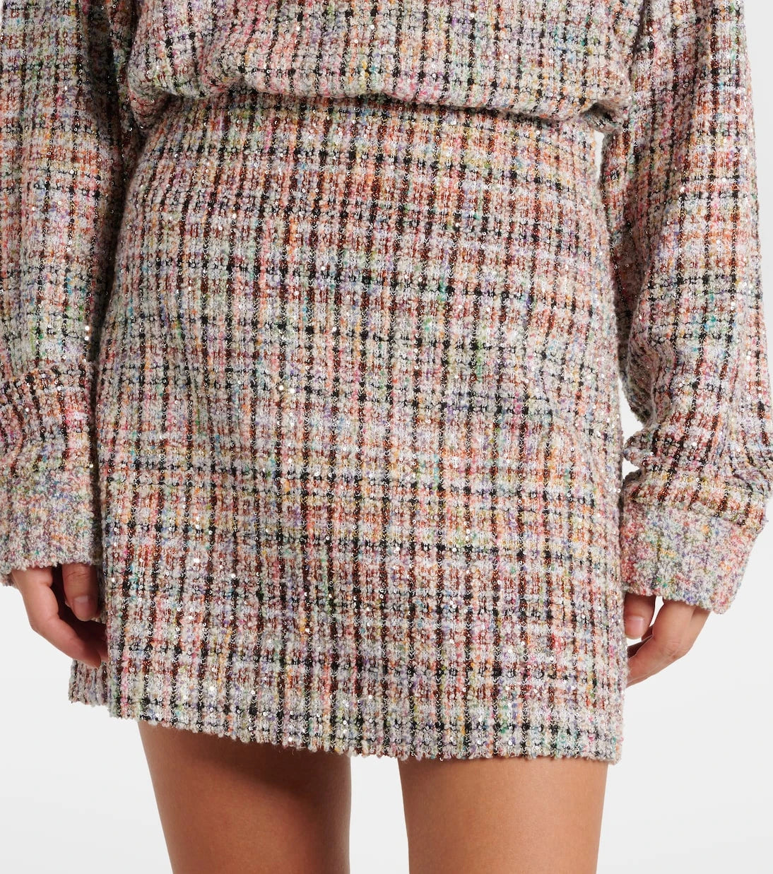 Missoni - تنورة قصيرة مزينة بالترتر واللامي
