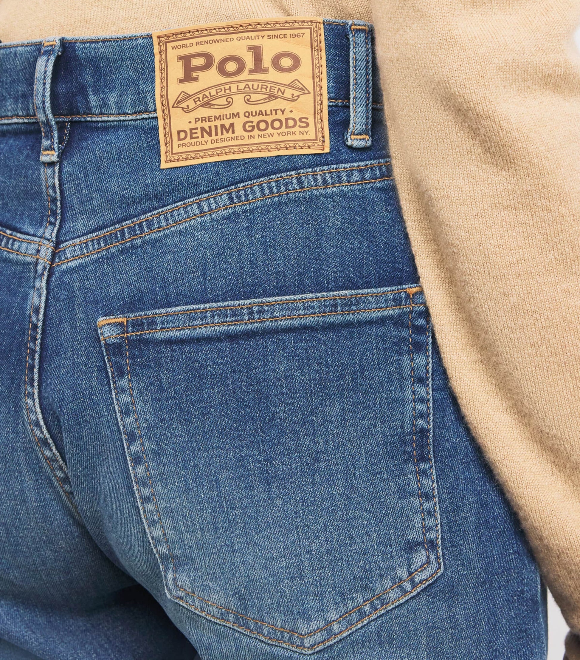 Polo Ralph Lauren Blue High-Rise Straight Jeans