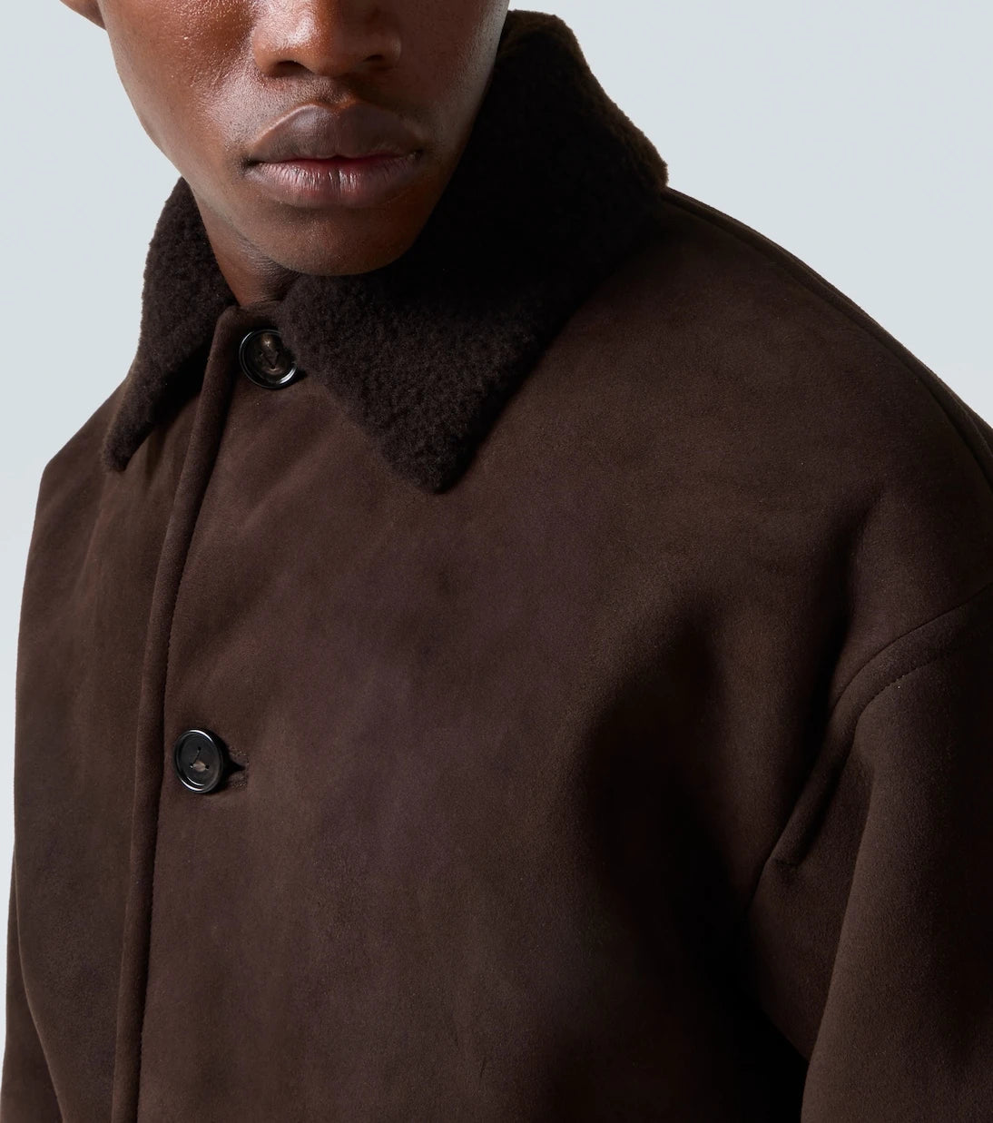 Bottega Veneta - Leather and shearling jacket