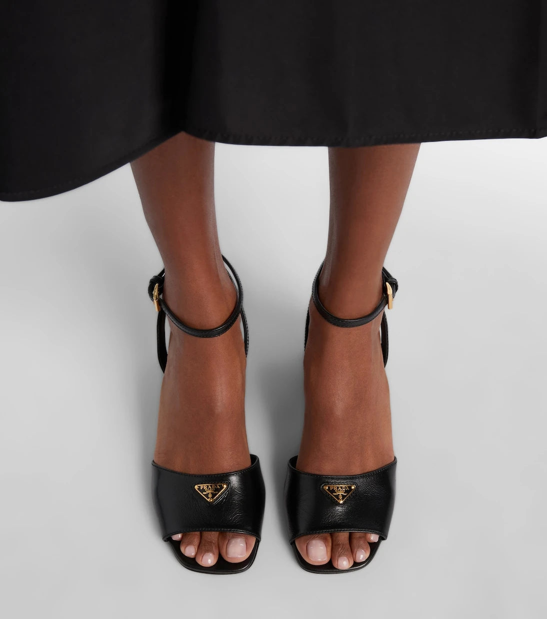Prada - Leather slingback sandals