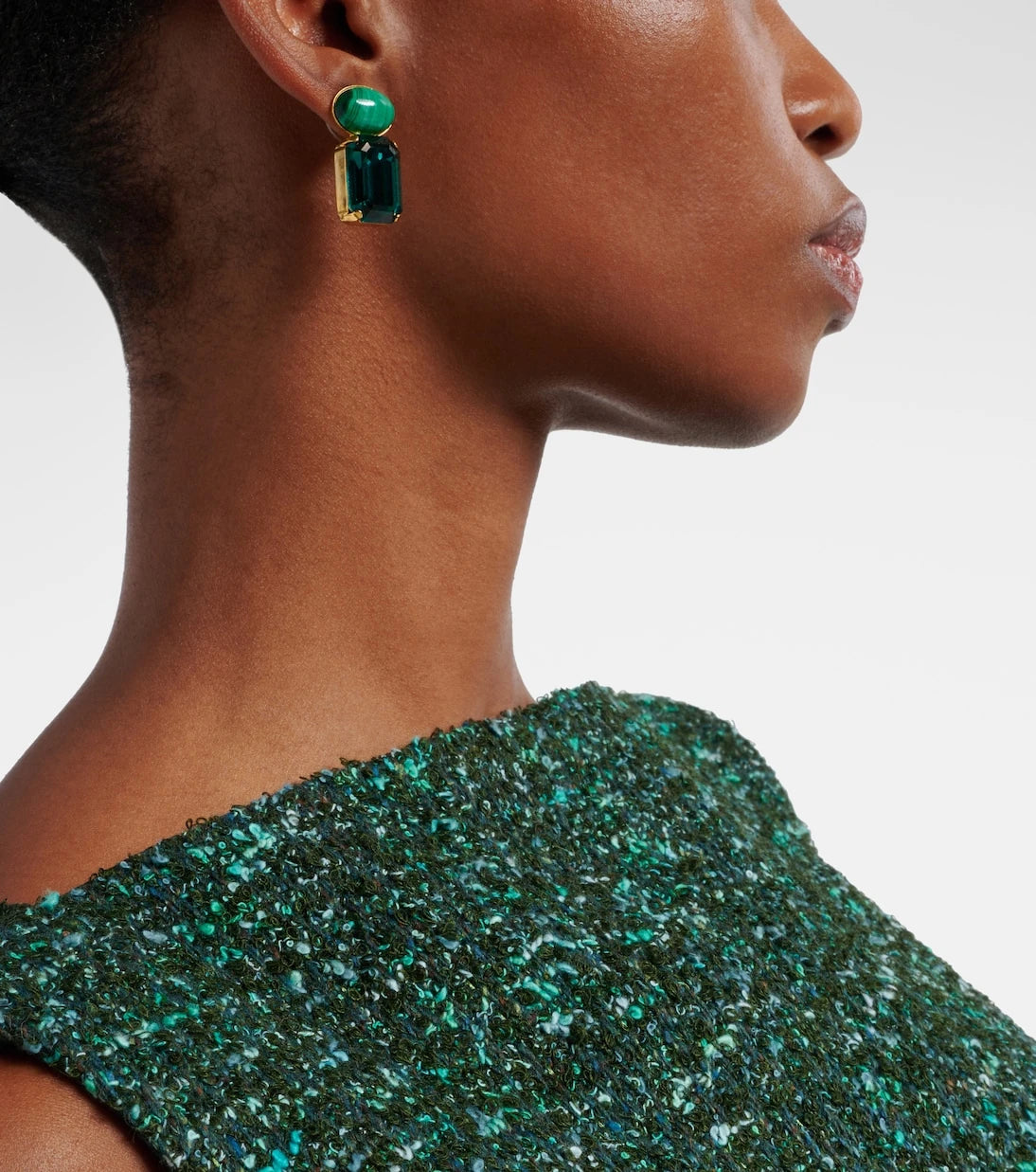 Jennifer Behr - Elin crystal-embellished gold-plated earrings