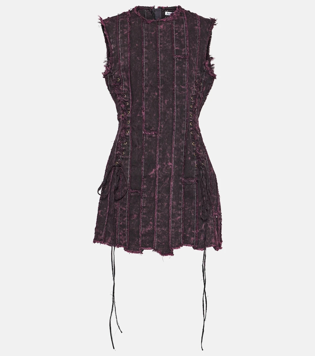 Acne Studios - Denim paneled minidress