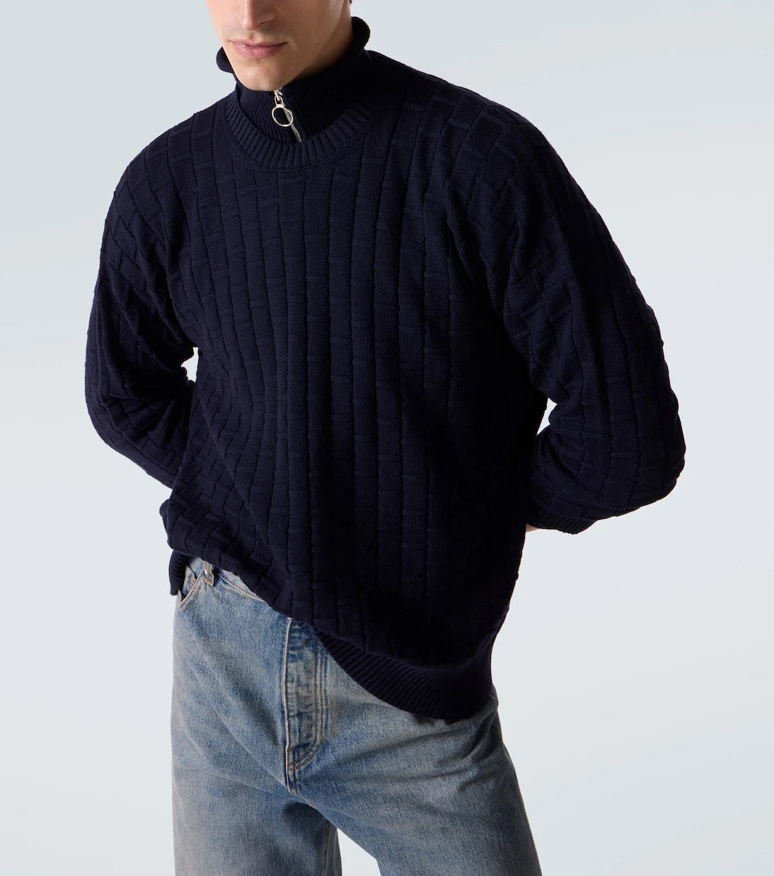 Plan C - Ribbed-knit wool sweater