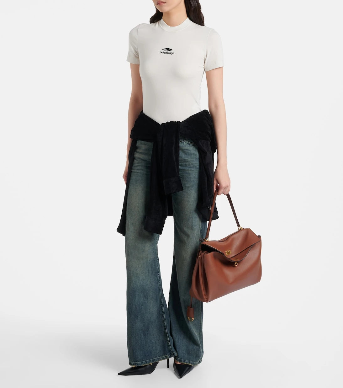 Balenciaga - Rodeo Medium leather tote bag