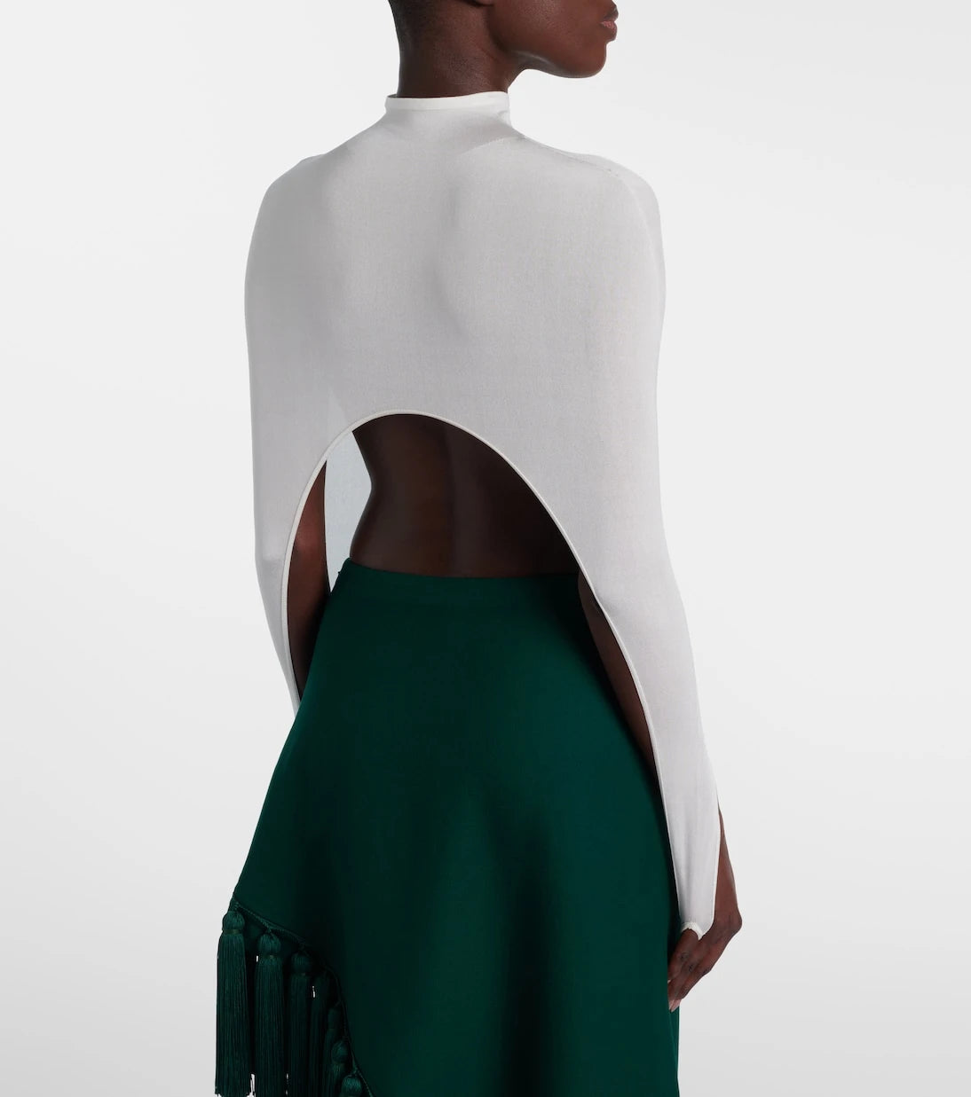 Alaïa - Knitted silk-blend top