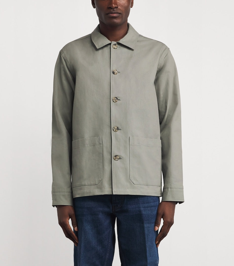 Green Cotton Overshirt