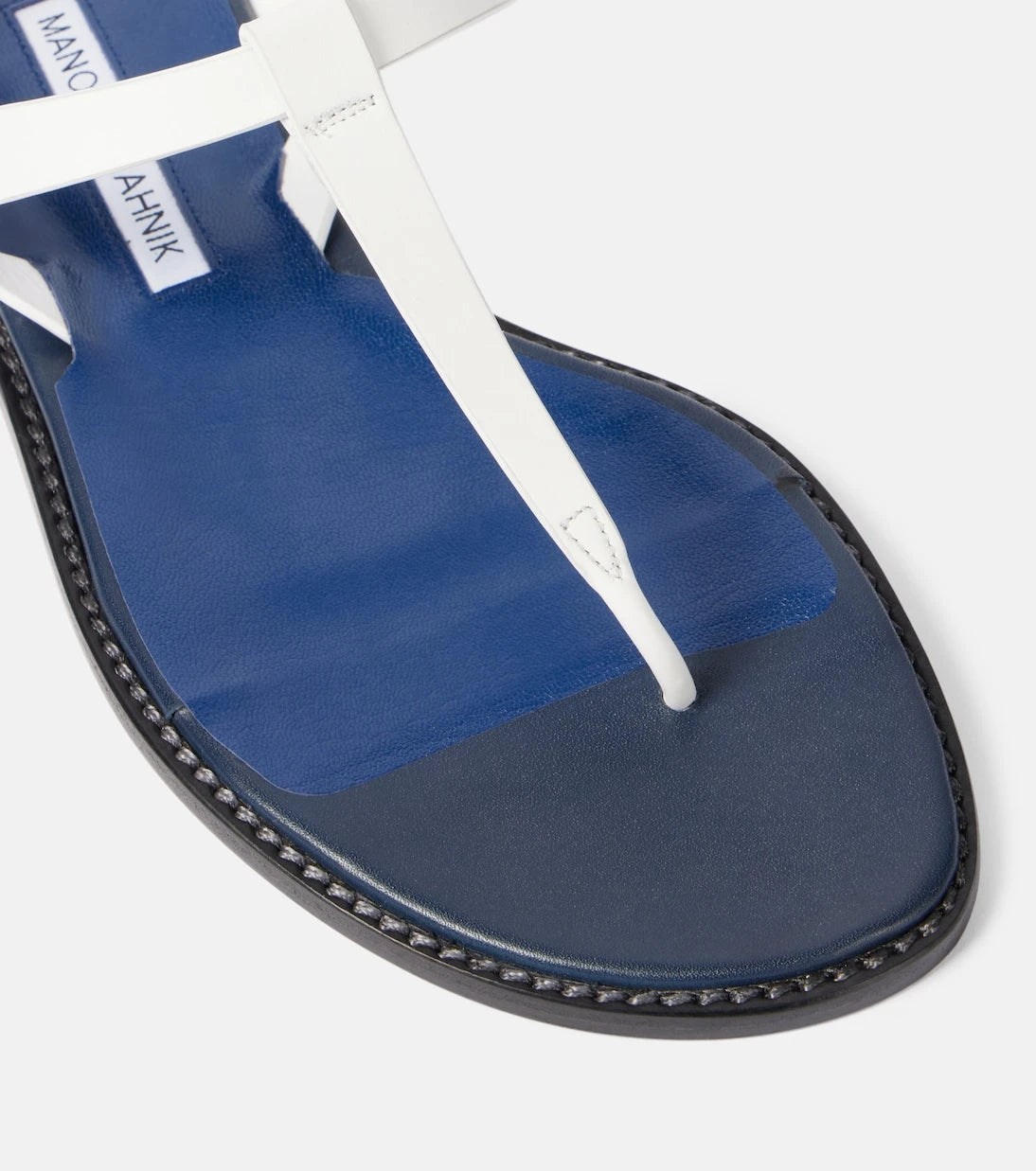 Manolo Blahnik - Hata leather thong sandals