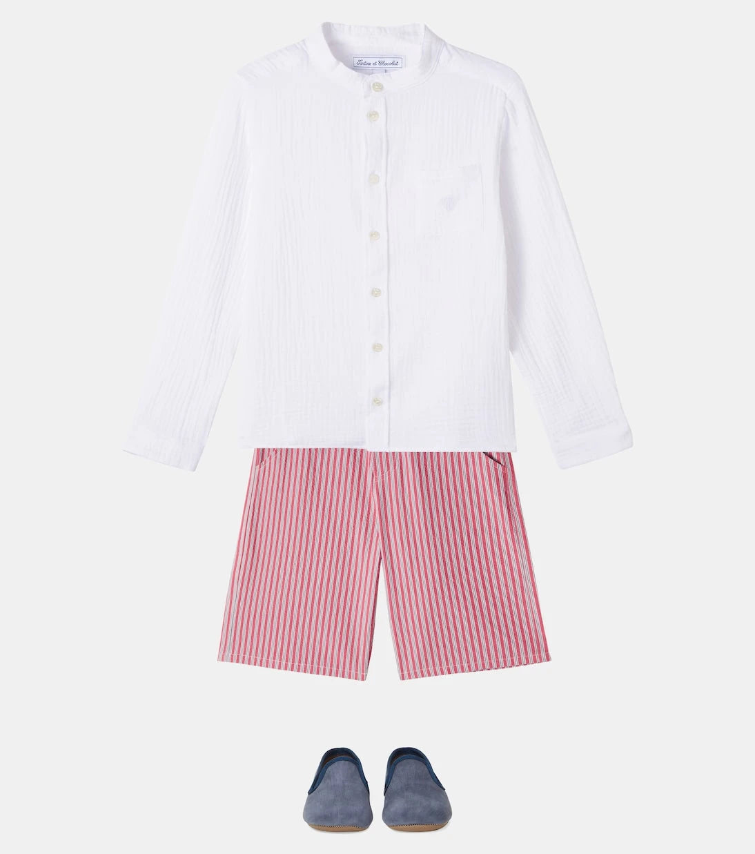 Tartine et Chocolat - Striped cotton shorts