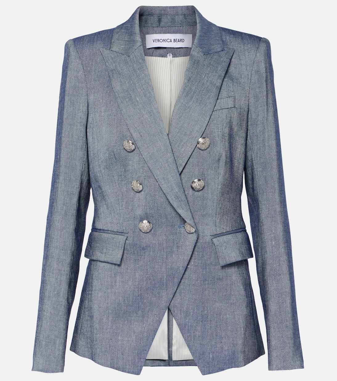 Veronica Beard - Miller double-breasted linen-blend blazer