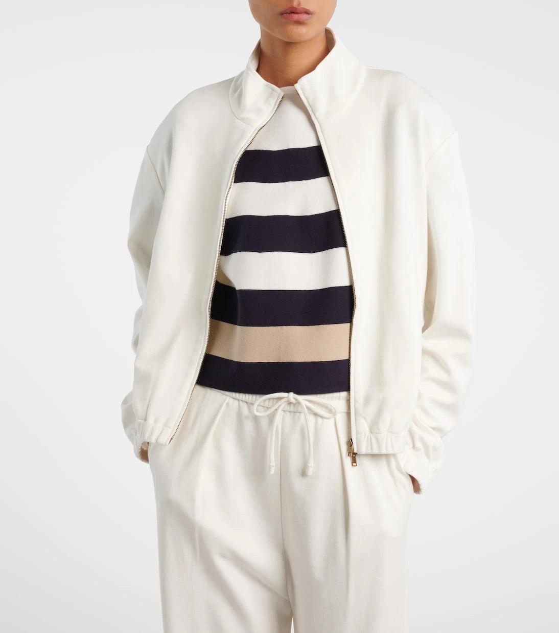 Max Mara - Cotton and silk-blend sweatshirt