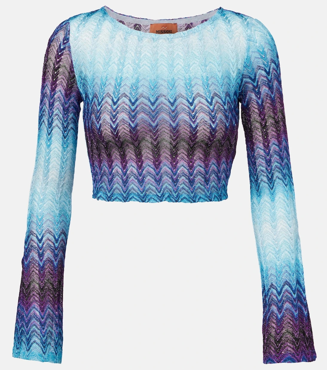 Missoni - Zigzag lamé cropped top