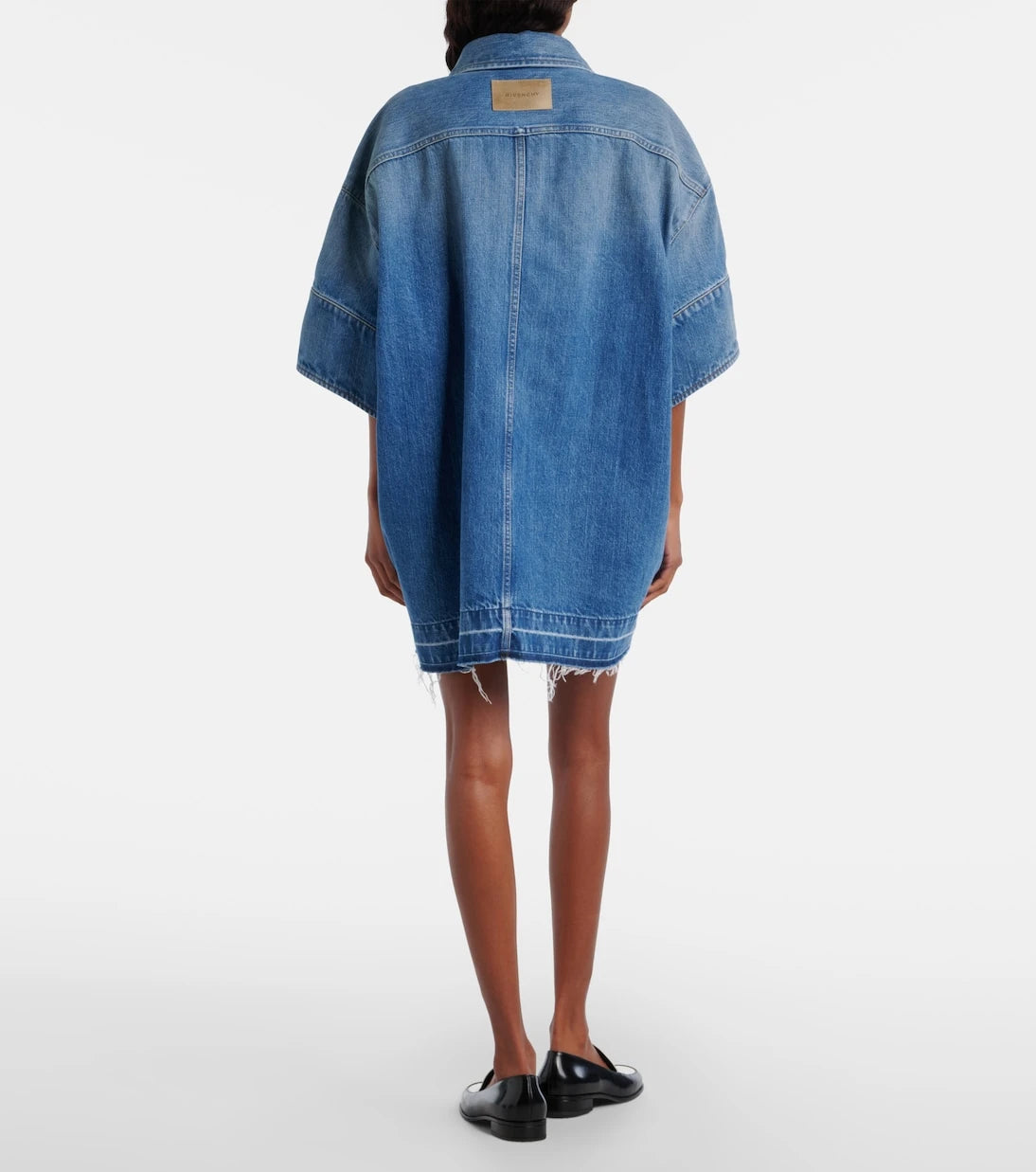 Givenchy - Oversized polo denim minidress
