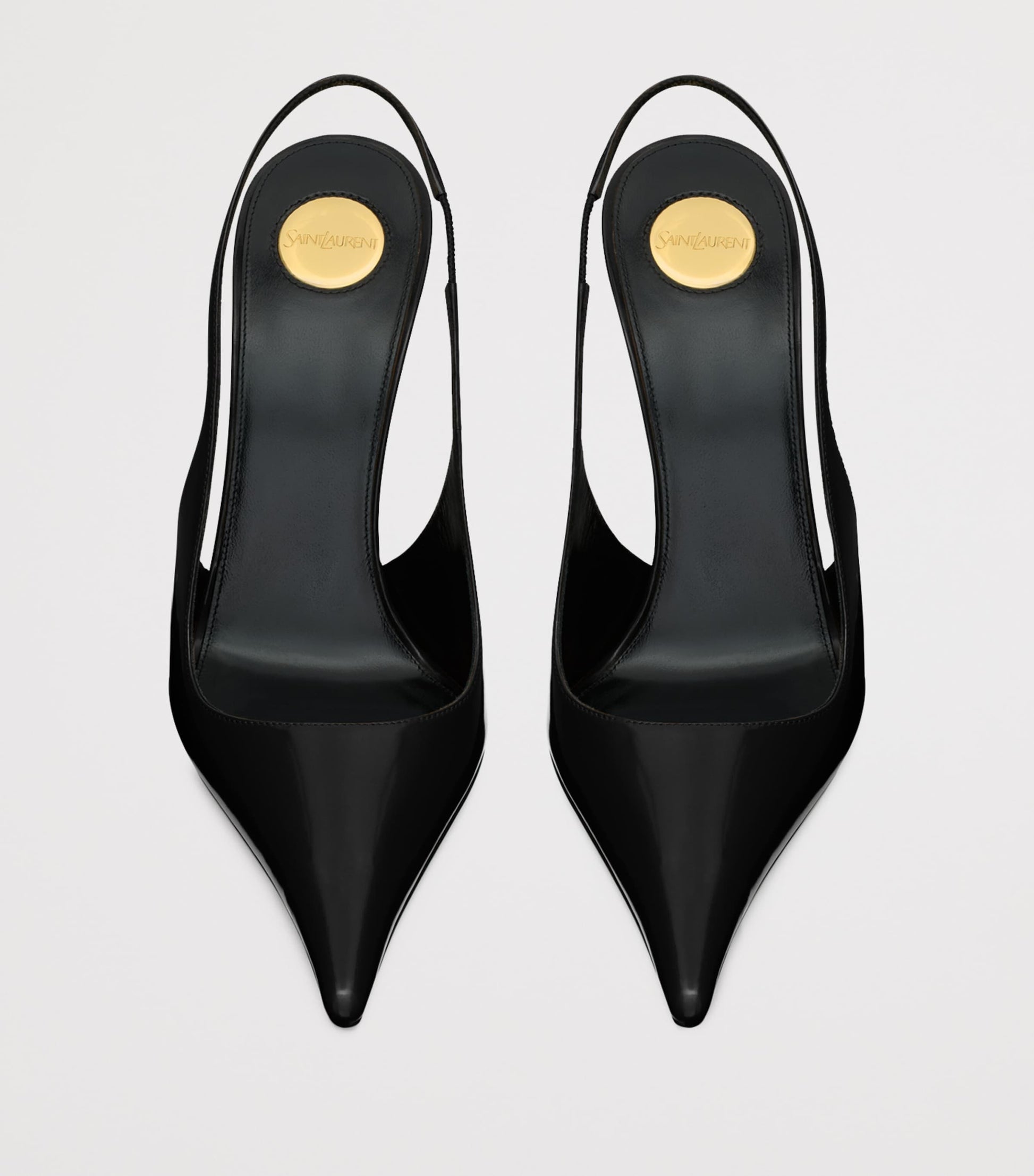 Saint Laurent Black Vendome Slingback Pumps 110