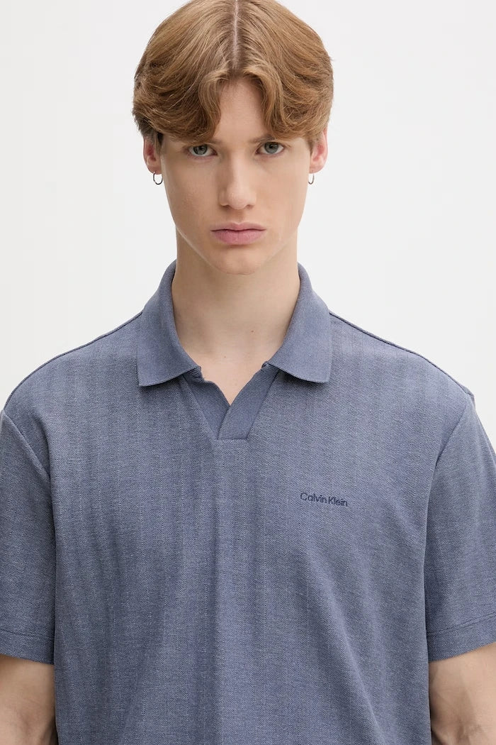 Calvin Klein тениска с яка мъжка с памук