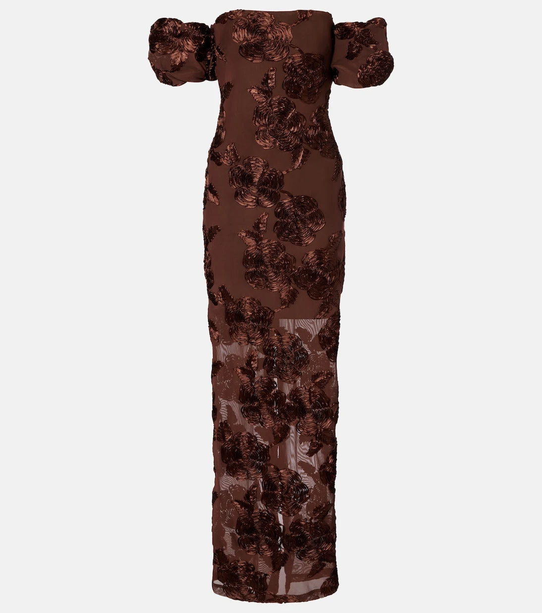 Rotate - Tasha embroidered off-shoulder maxi dress