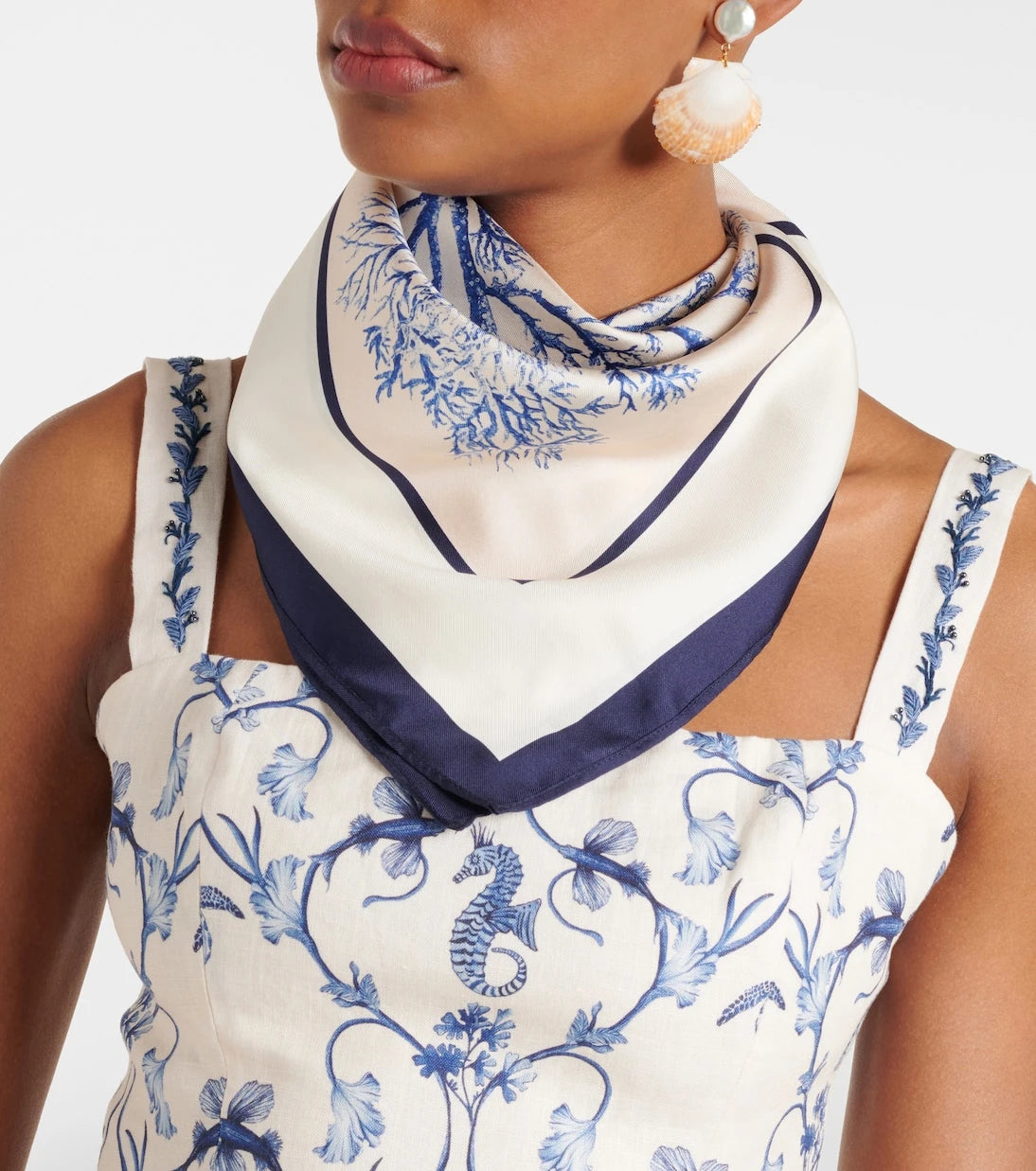 Agua by Agua Bendita - Printed silk scarf