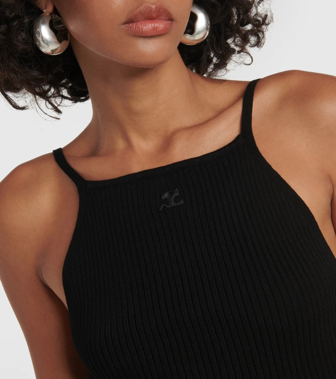 Courrèges - Ribbed-knit tank top