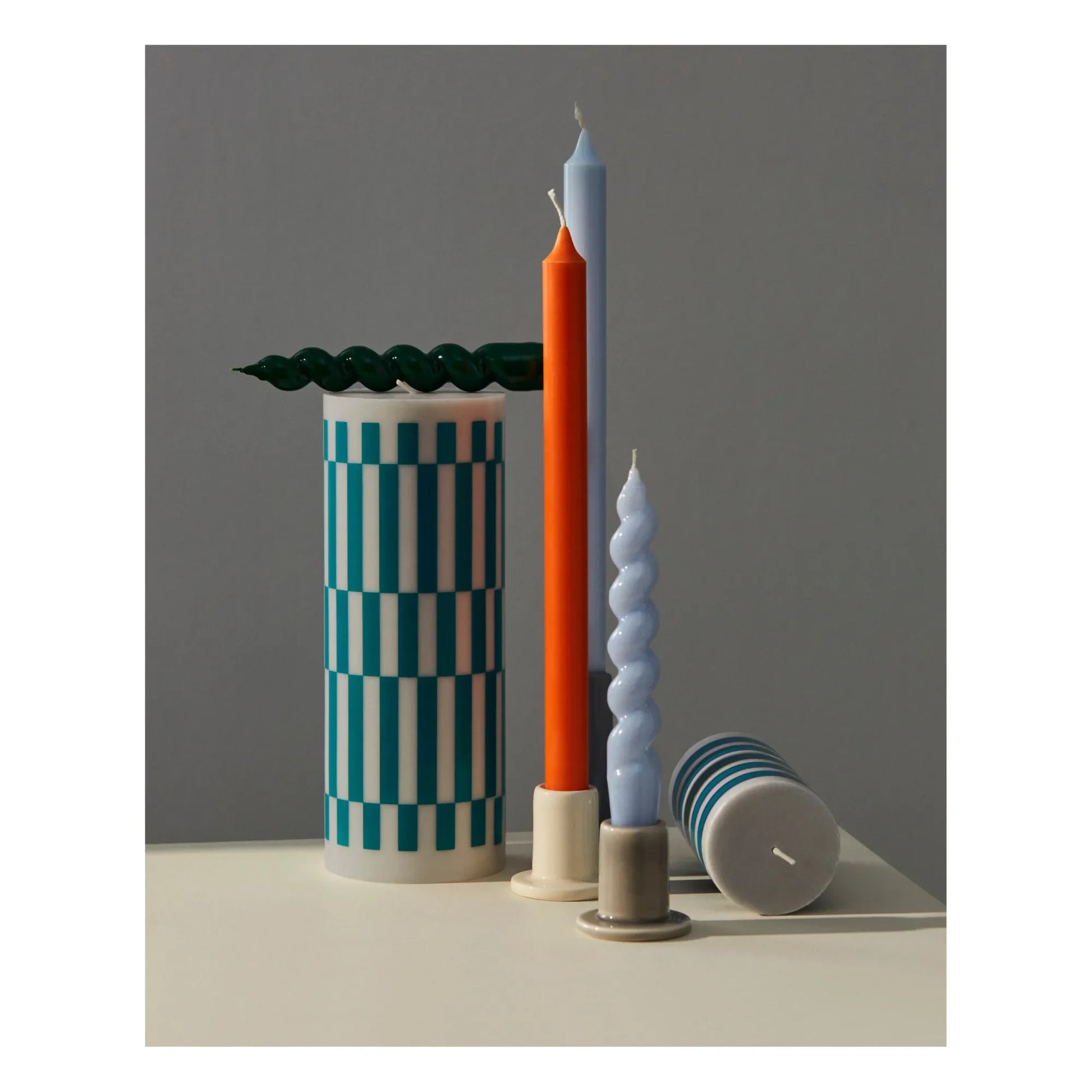 Hay - Column Tile Candle | Green