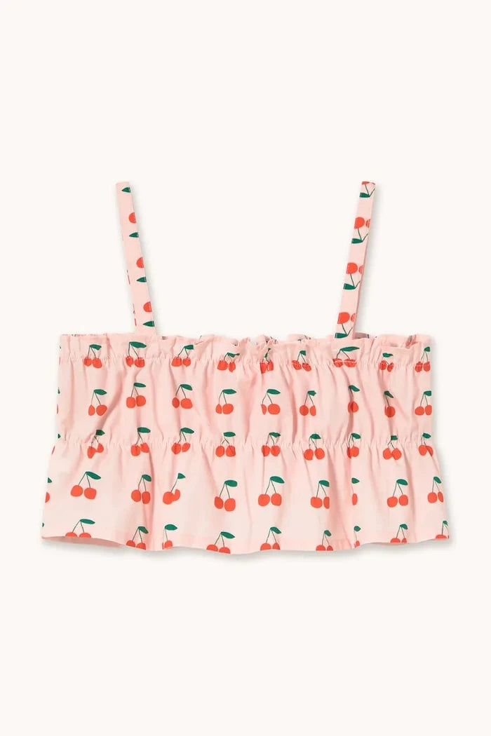 Tinycottons CHERRIES TOP Çocuk Pamuklu Üst