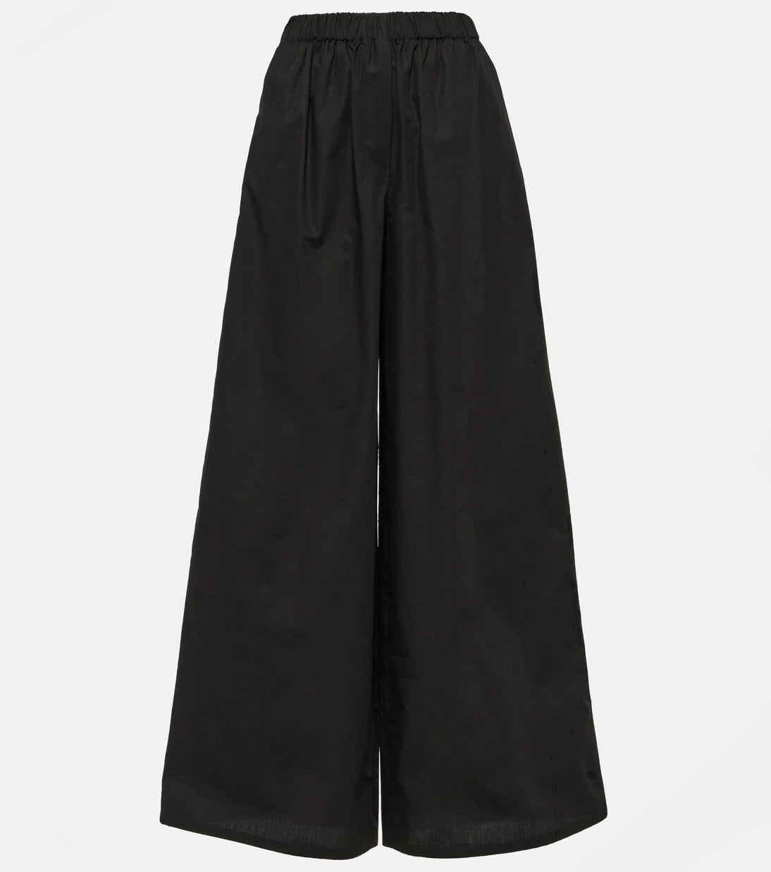 Max Mara - Navigli high-rise cotton wide-leg pants