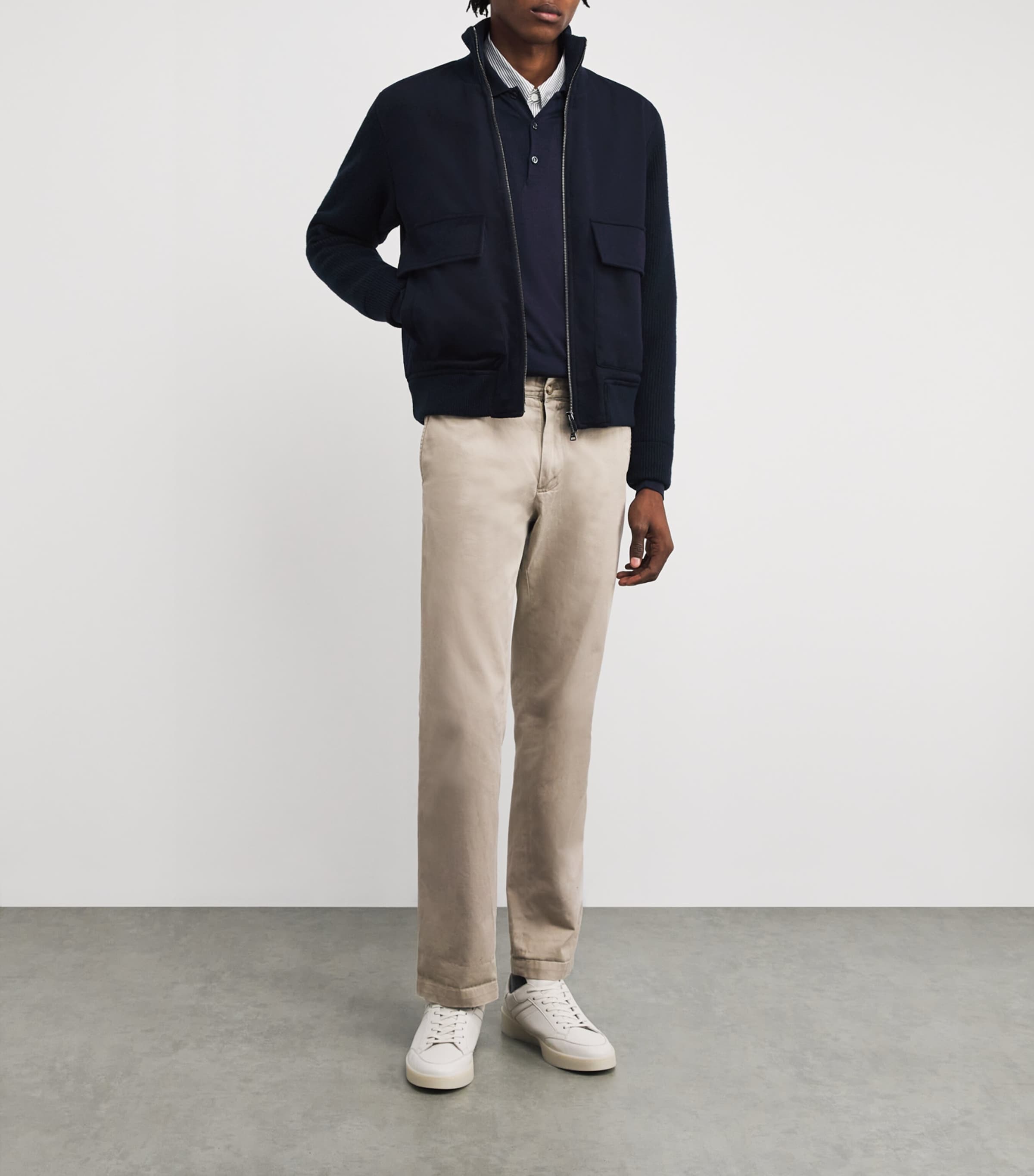 Blue Cashmere Hybrid Jacket