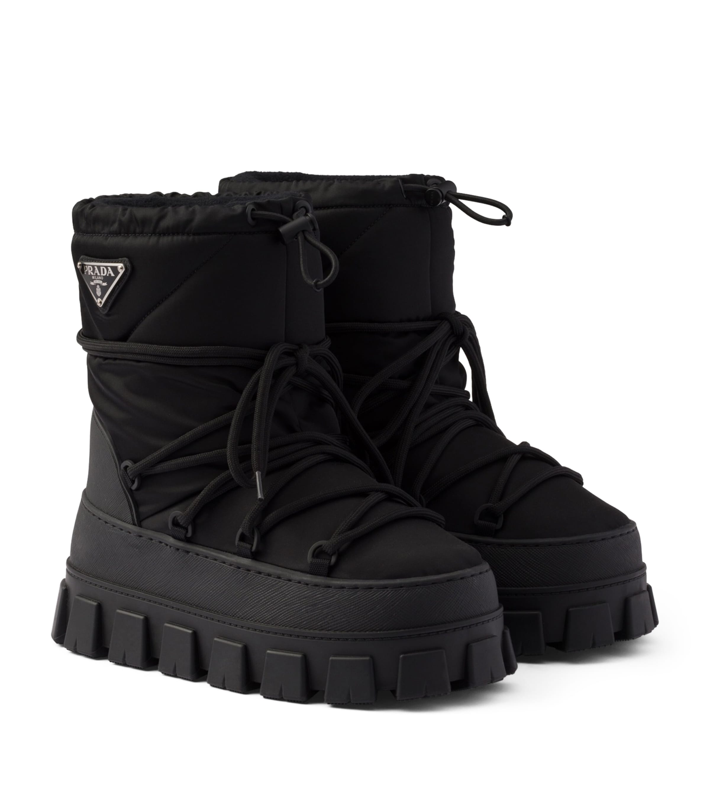 Prada Black Re-Nylon Après-Ski Boots 40