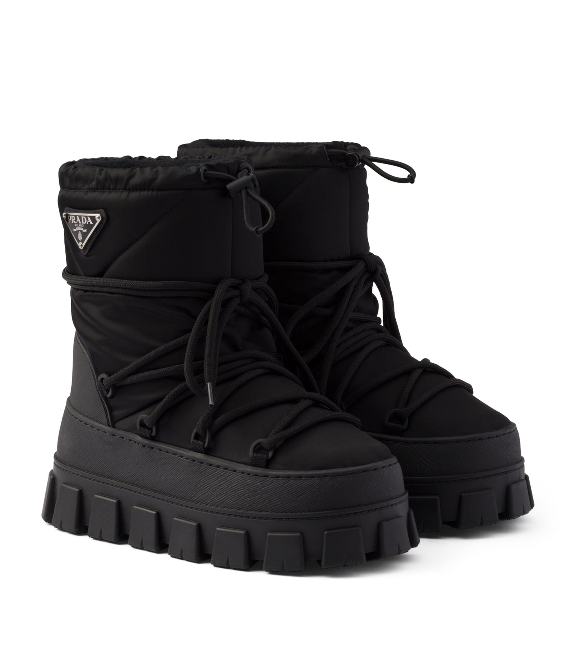 Prada Black Re-Nylon Après-Ski Boots 40