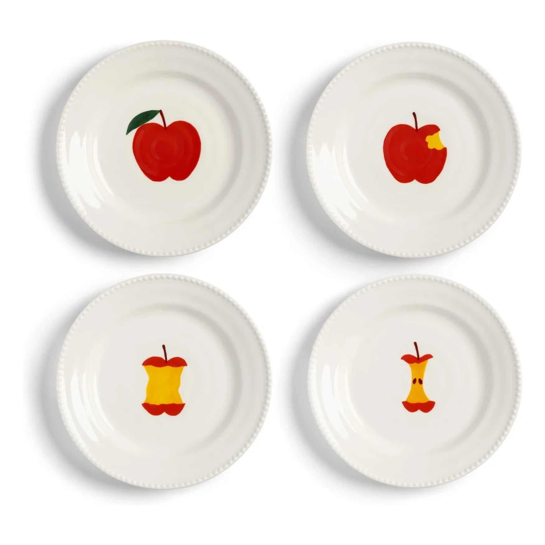 &Klevering - Haines plates - Set of 4 | Red