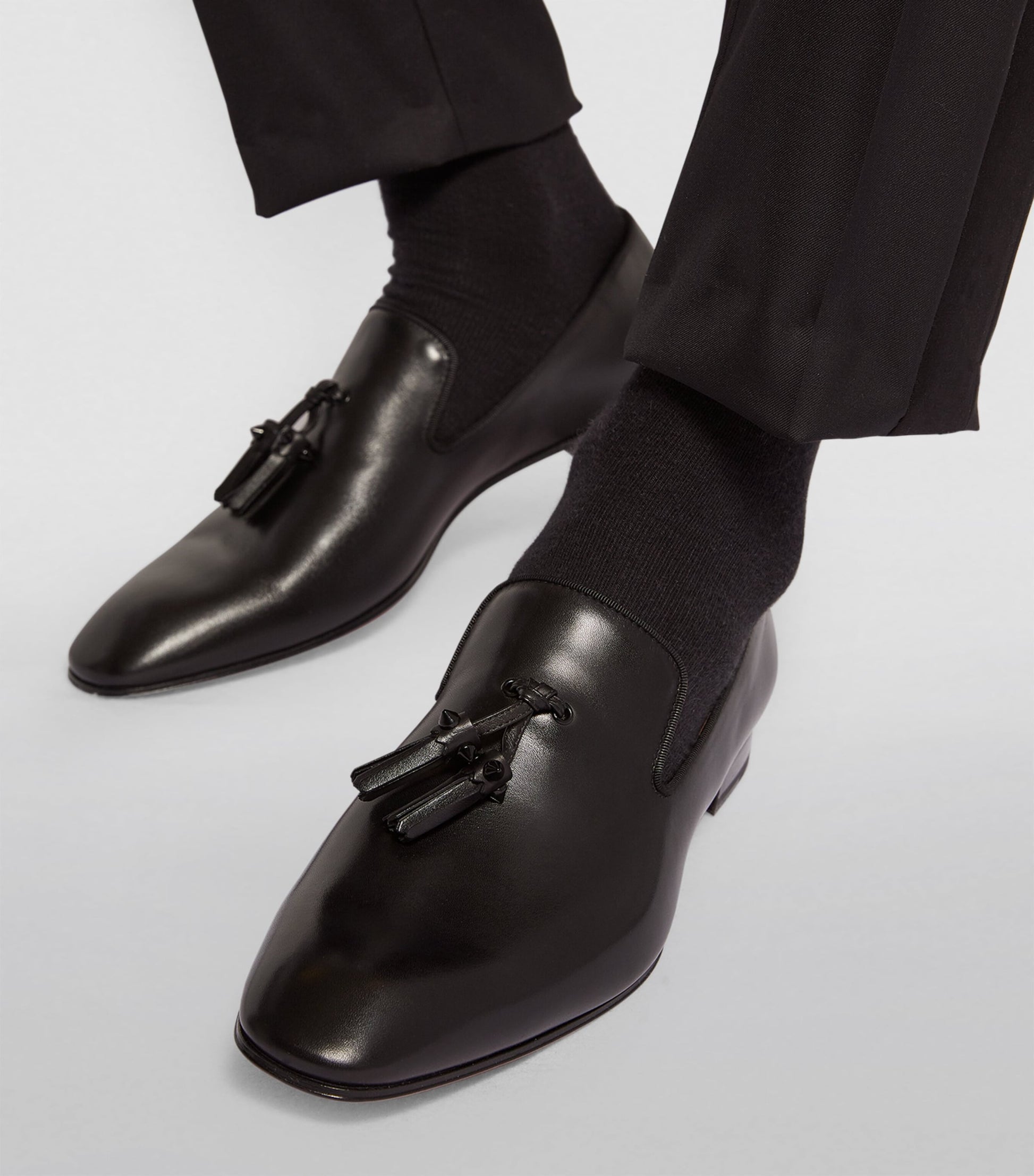 Dandelion Tassel Leather Loafers