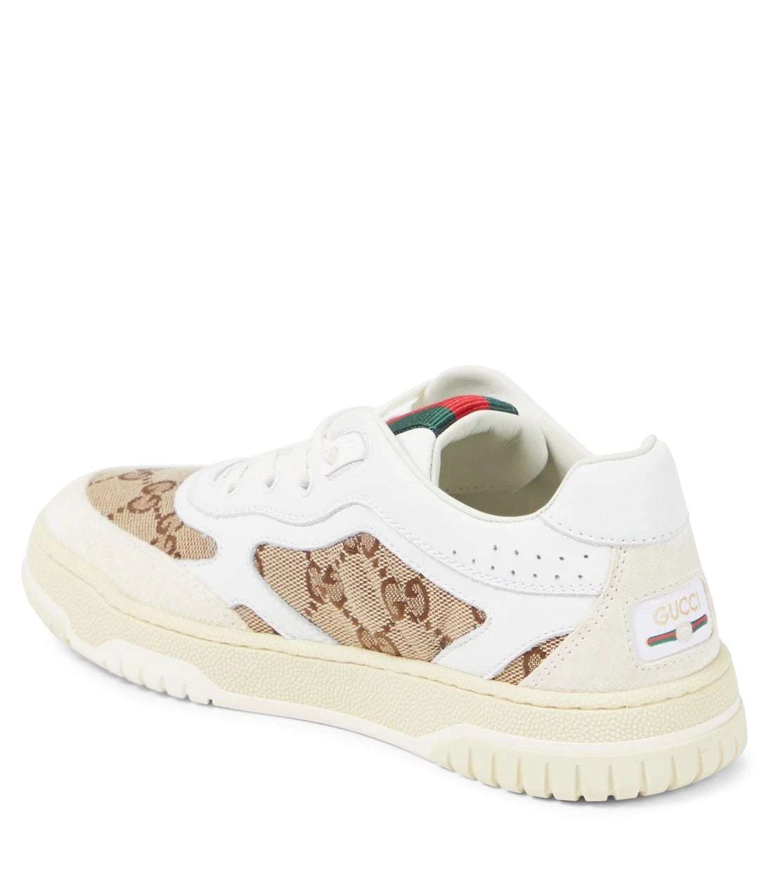 Gucci Kids - GG canvas leather-trimmed sneakers