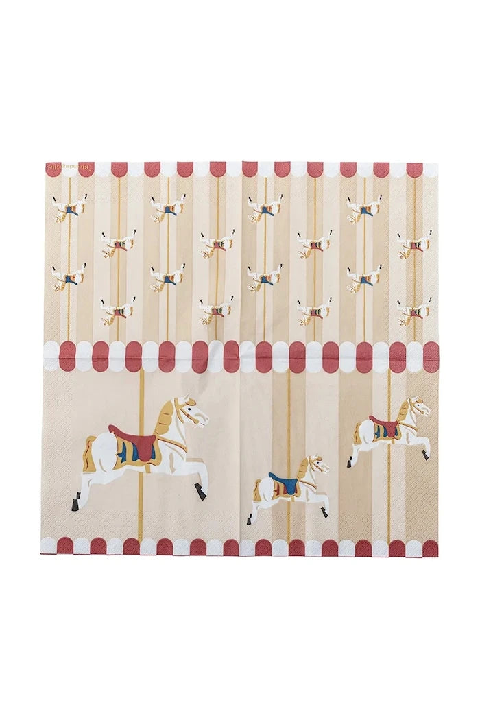 Bloomingville Merry-go-round 33 x 33 cm Kağıt Peçete Seti (20 Adet)