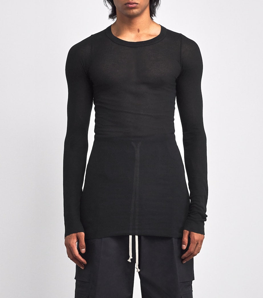 Ribbed Long-Sleeve T-Shirt