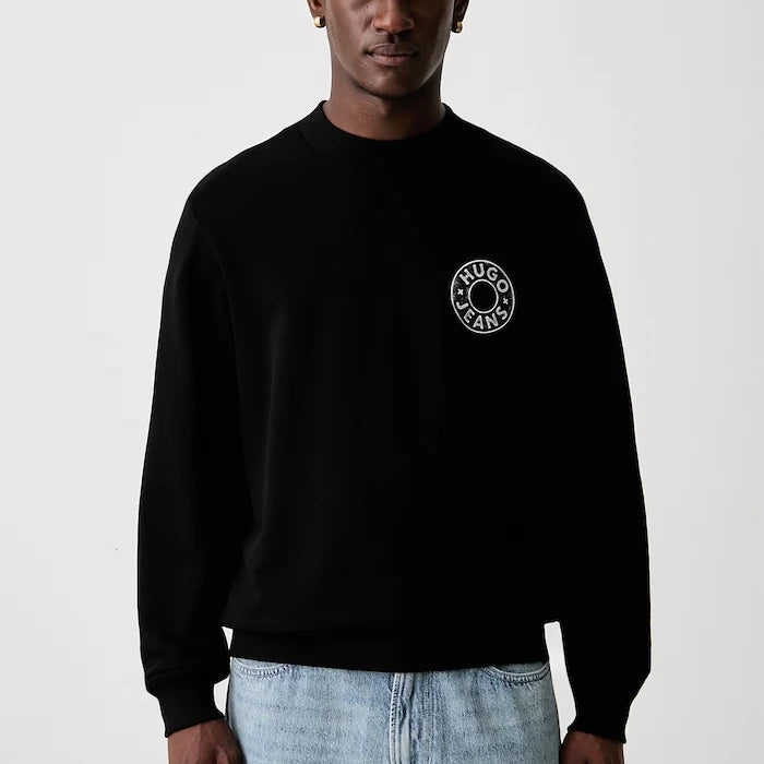 HUGO Blue erkek pamuklu sweatshirt Nedos