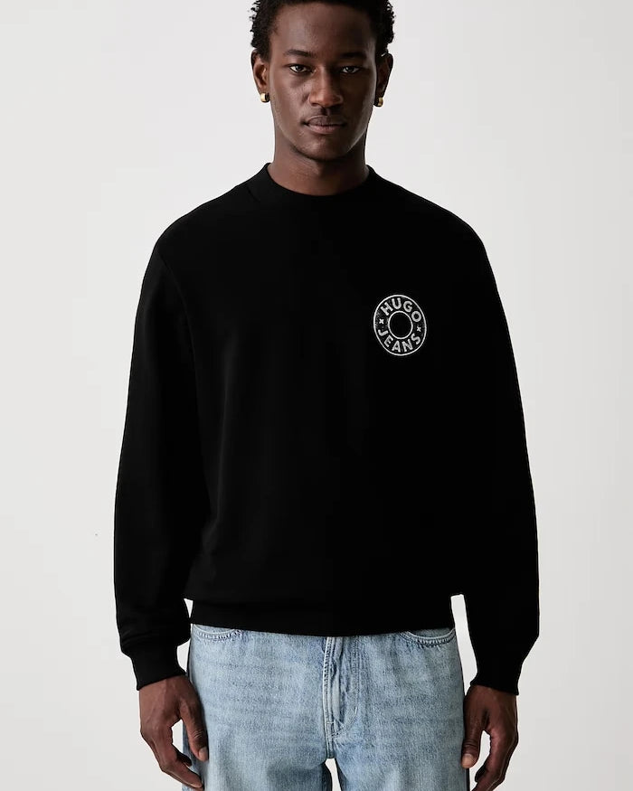 HUGO Blue erkek pamuklu sweatshirt Nedos