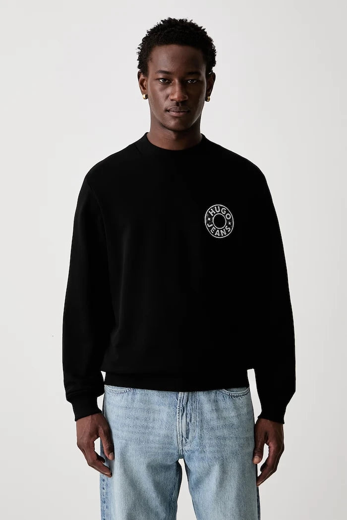 HUGO Blue erkek pamuklu sweatshirt Nedos