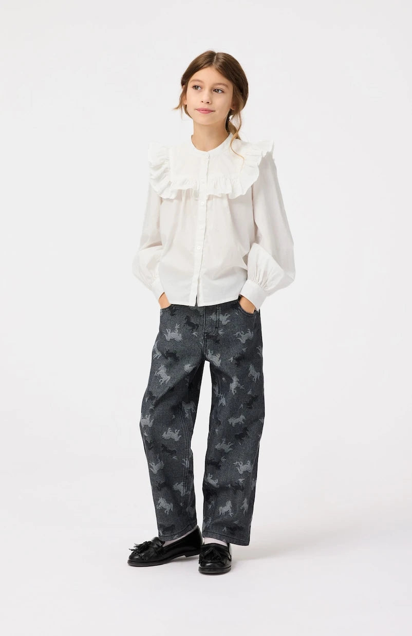 Molo - Rozetta ruffled cotton shirt