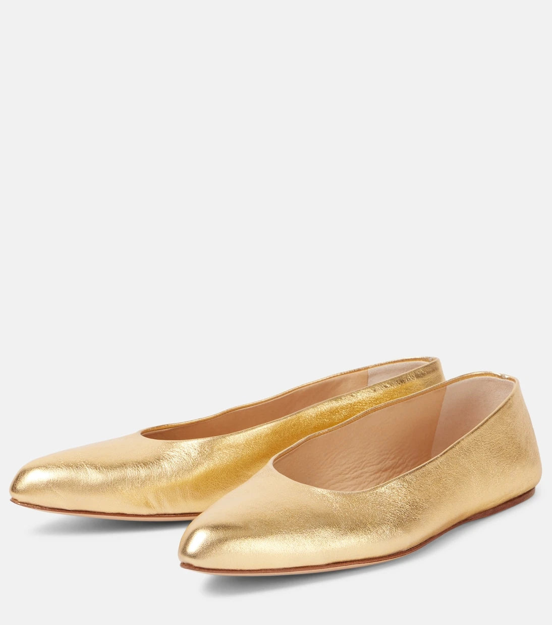 Gabriela Hearst - Andre metallic leather ballet flats
