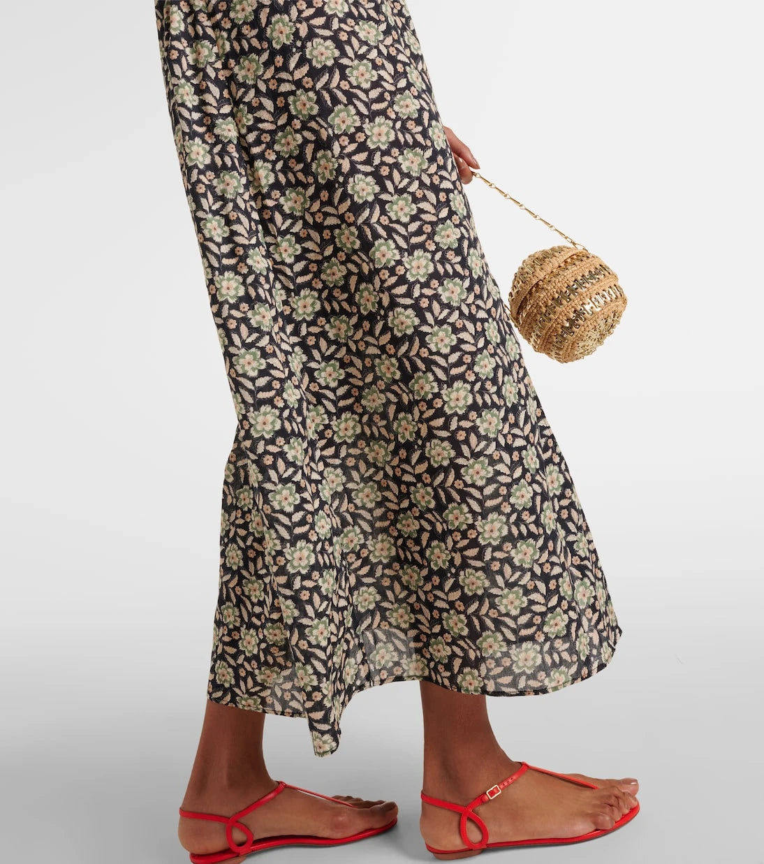 Rixo - Franchi floral cotton midi dress