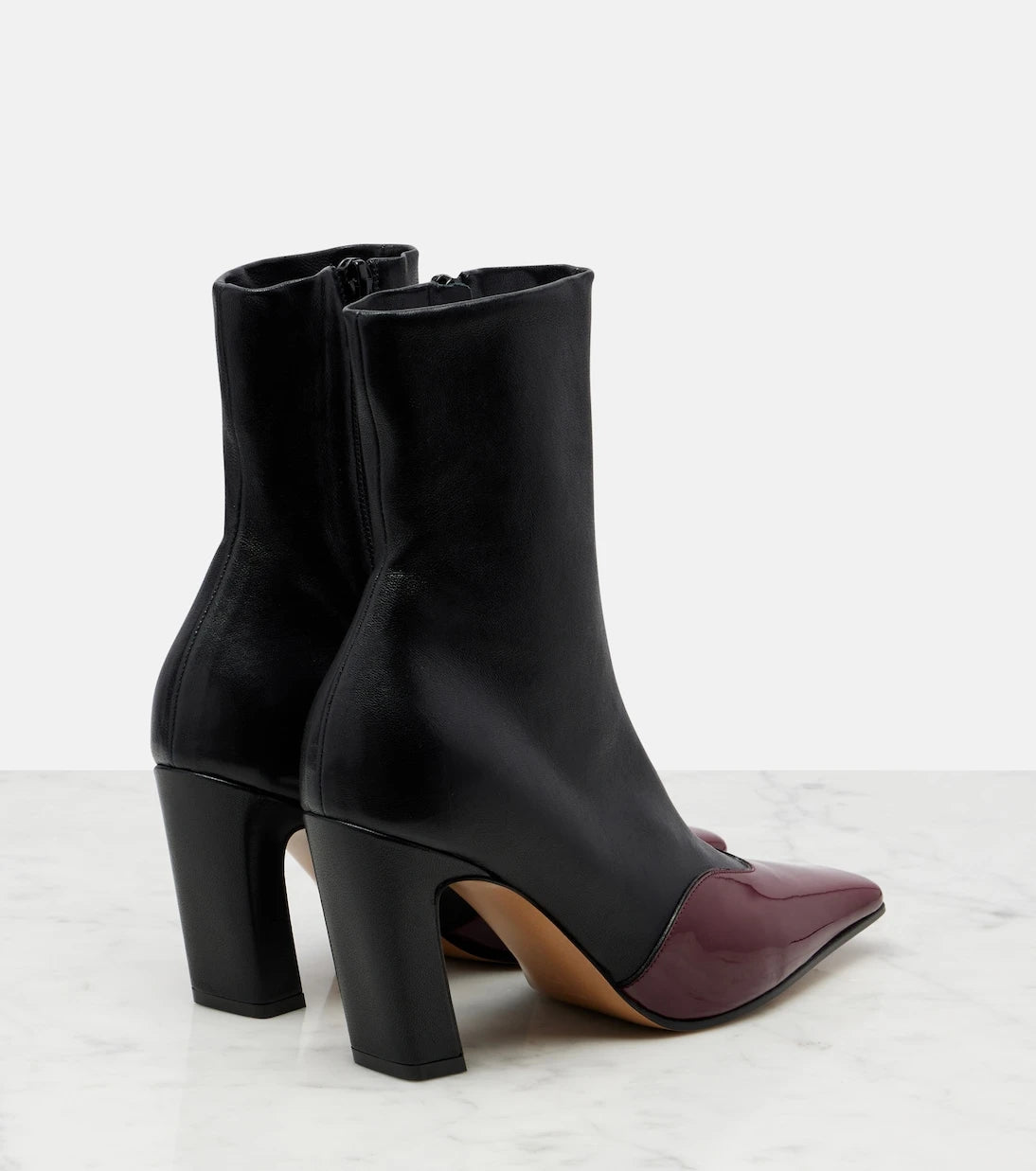 Khaite - Nevada 85 leather ankle boots