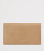 Saint Laurent Brown Large Leather Letter Flap Wallet