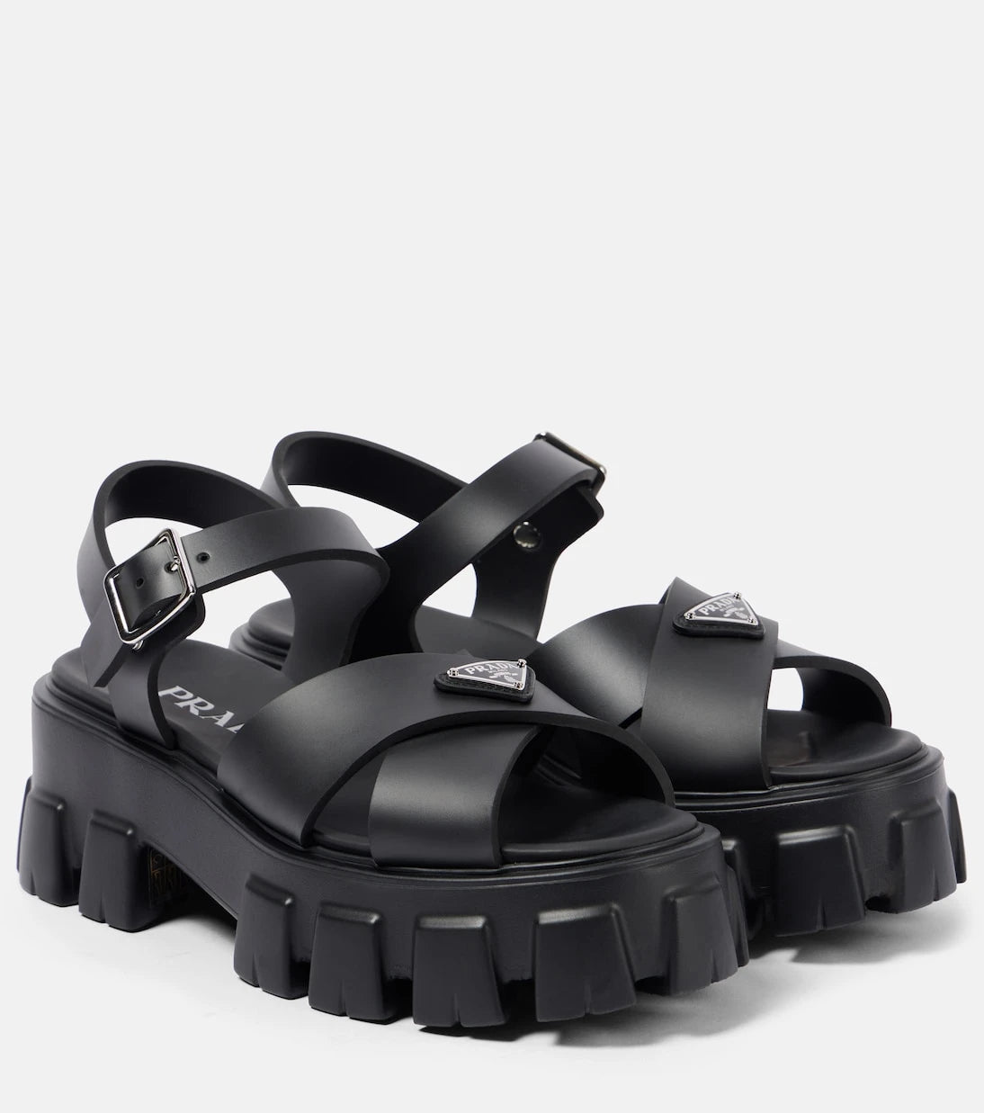 Prada - Monolith platform sandals